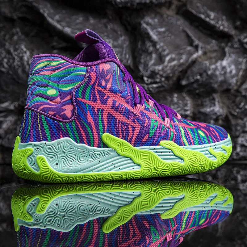 

2025 New Three Ball Third Generation Lamelo Ball Basketball Shoes Rubber Sole Casual Versatile Sports Shoes Street Style Long...