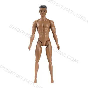 MAF Elemental BJD 6bodový mužský model vojáka, nahý lidský pohyb, sval, model 13 kloubů, hračka pro panenky 6 nejlepší prodej BJD panenka mužská nahá - №5