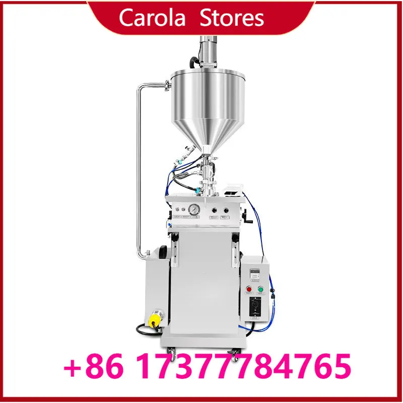 Vertical Semi-Automatic Constant Temperature Quantitative Filling Machine With Heating Mixing Hopper For Cream Honey Wax