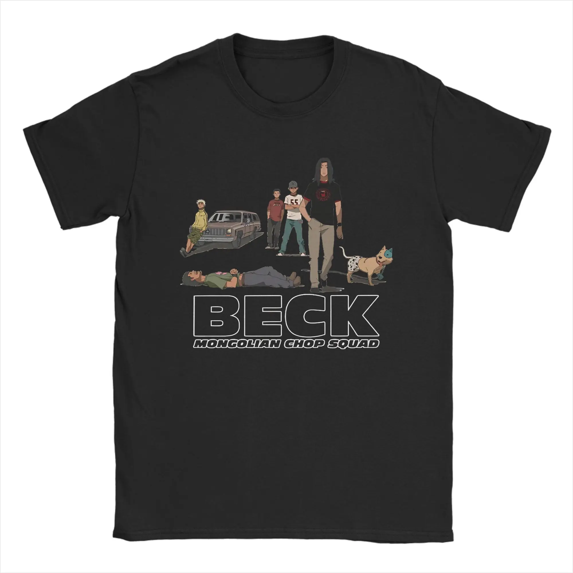 

Fashion Beck Mongolian Chop Squad T Shirt For Unisex Pure Cotton T-shirts Short Sleeve Clothing