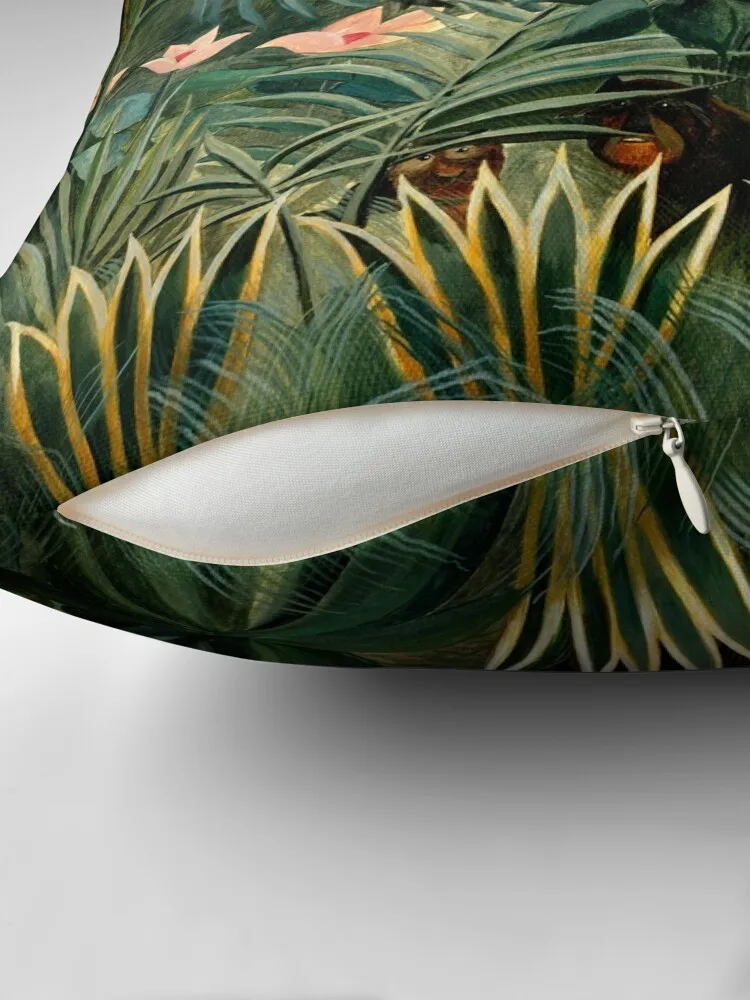 The Equatorial Jungle - Henri Rousseau Throw Pillow Pillow Case Christmas Pillowcase Pillowcases Cushion Covers Sofa