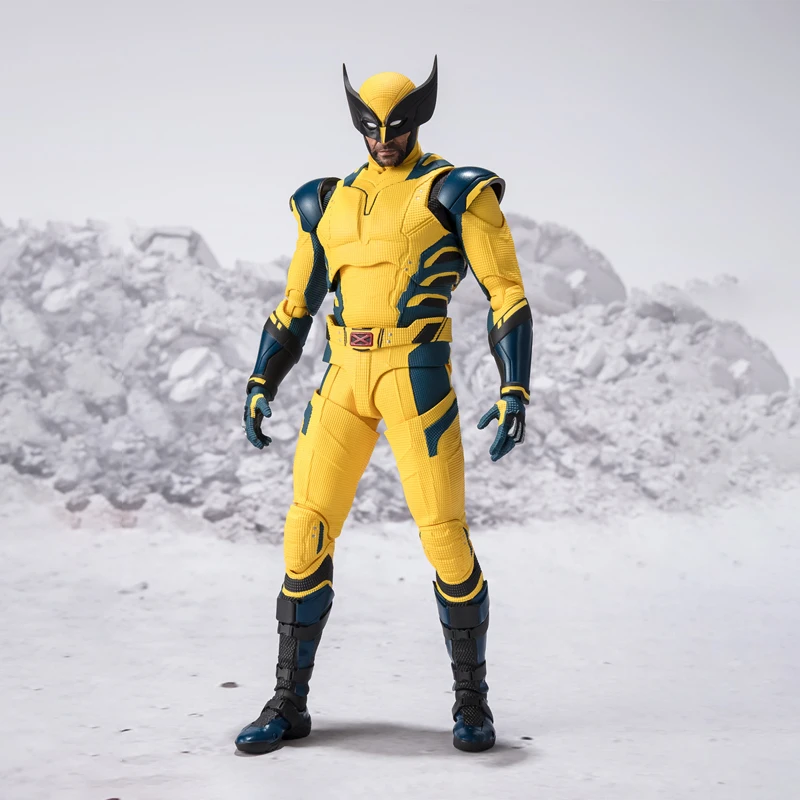 バンダイオリジナル本物のフィギュアデッドプール & ウルヴァリンモデルキット SHF ウルヴァリンコレクションモデルアクションフィギュア男の子のおもちゃギフト