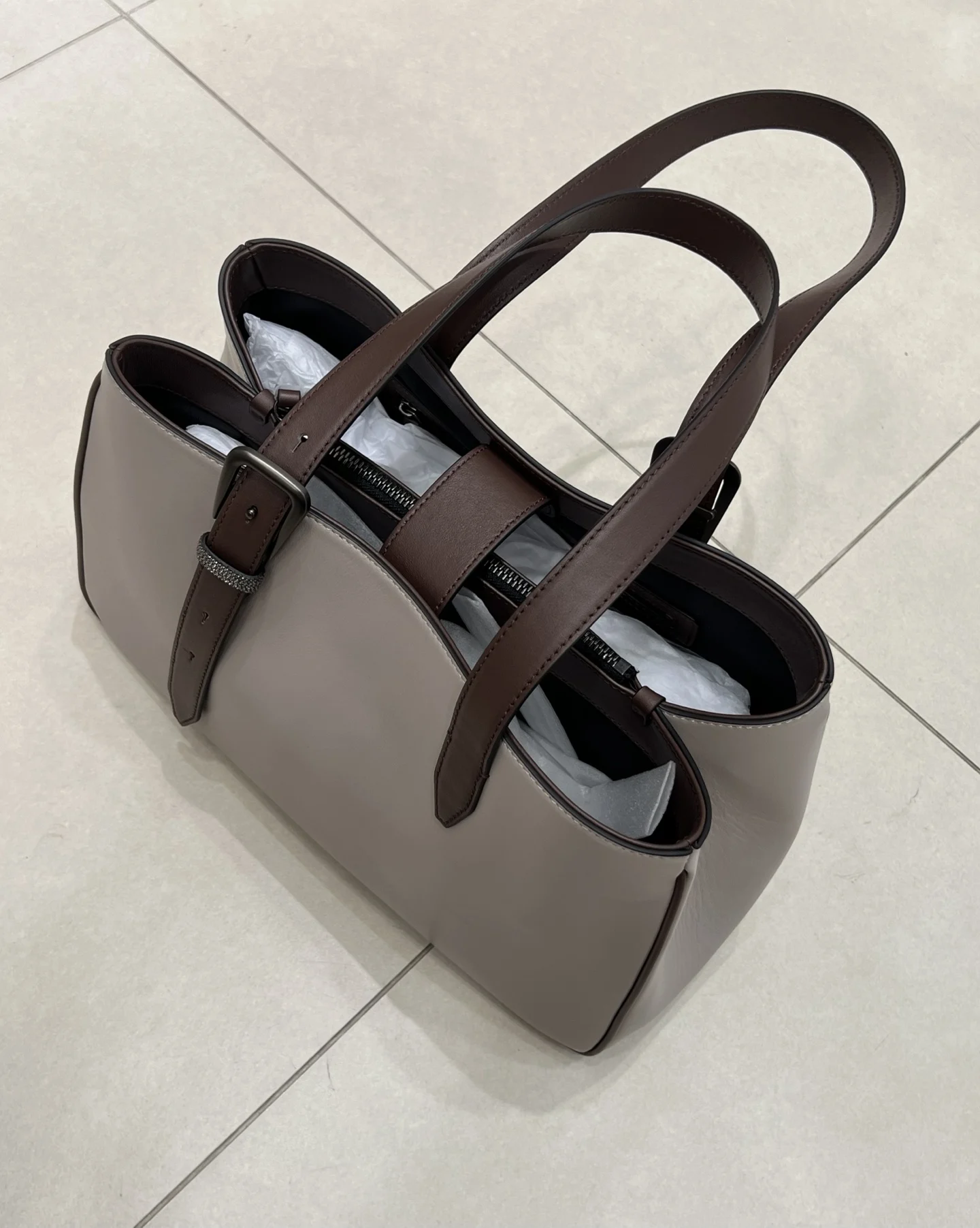 New Ladies Suede Leather Handbag Fashionable And Versatile Elegant Temperament 35*23