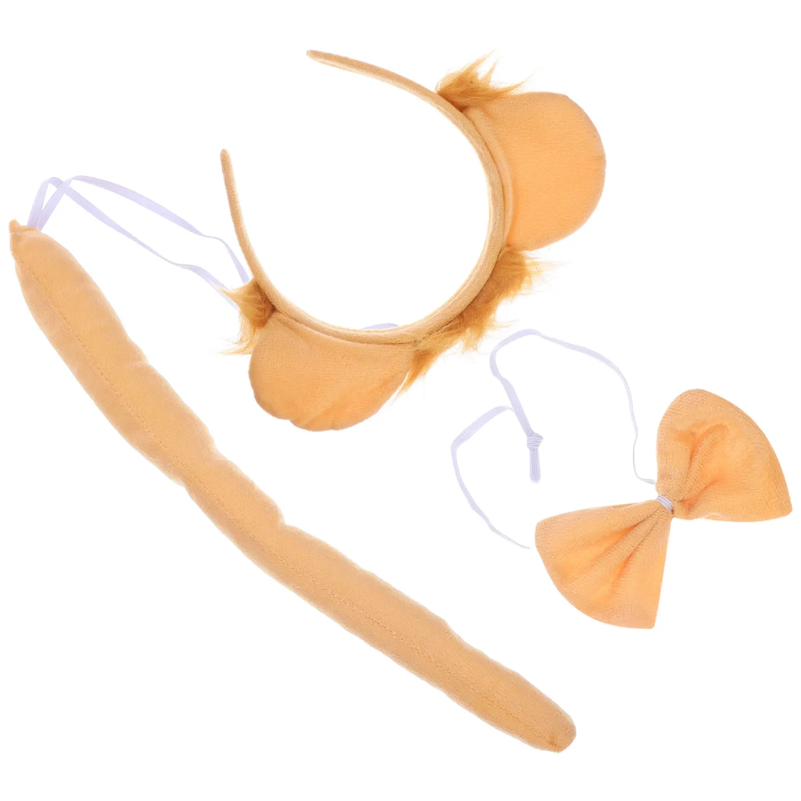 1 conjunto 1 conjunto gravata borboleta cauda traje para crianças festa traje crianças animal cosplay festa de halloween acessórios orelhas gravata borboleta cauda conjunto