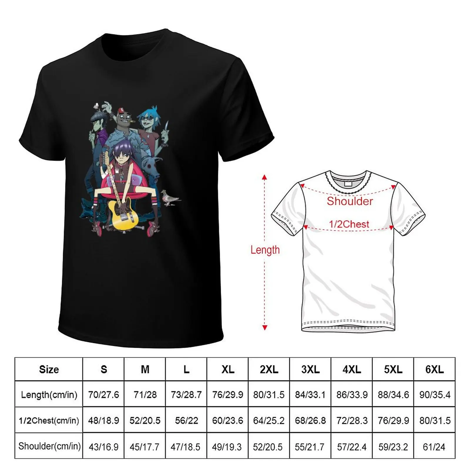 murdoc cracker island T-Shirt man t shirts for men casual T-Shirt