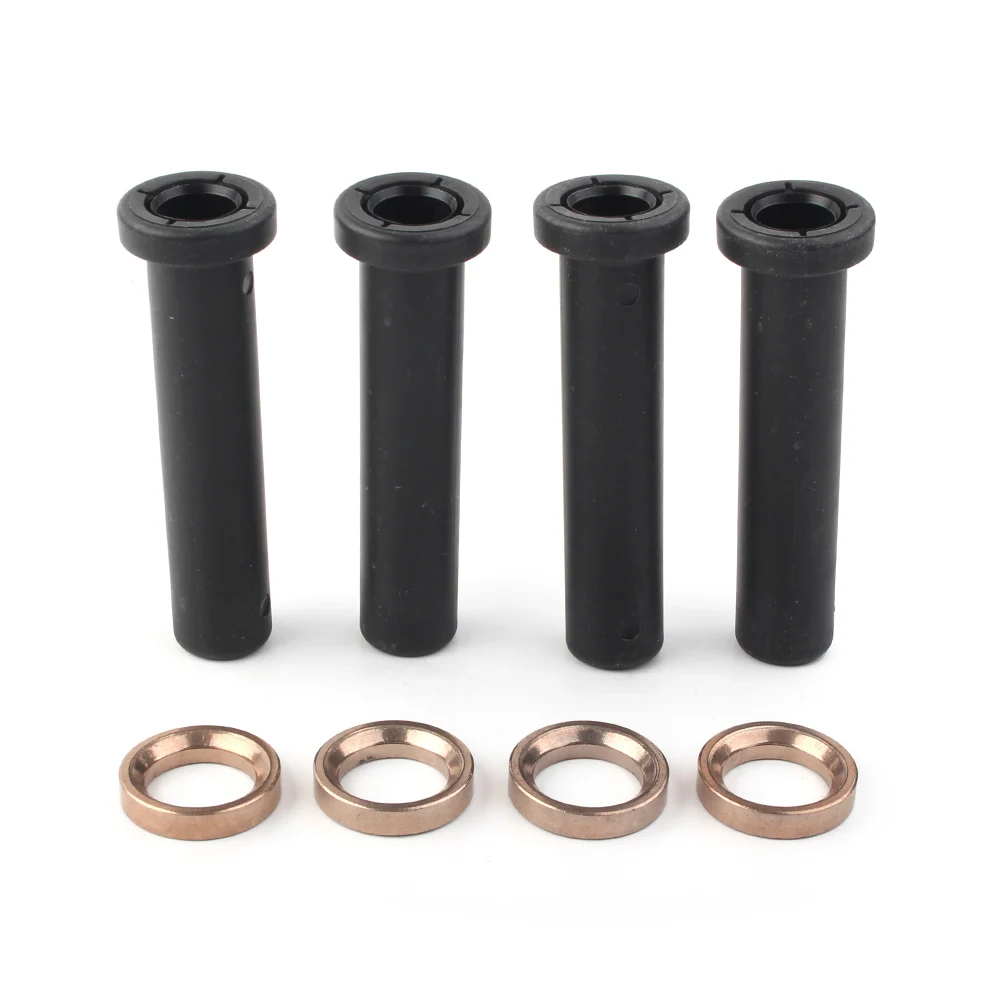 4 Pcs Front A-Arm Long Bushings for Polaris Sportsman 500 4X4 ATV 1996-2002 W/ Spacers