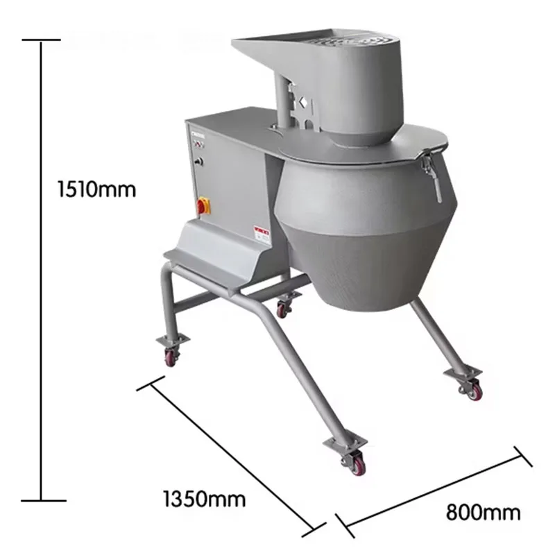 Cortador automático de verduras y queso, máquina trituradora de cubitos de patatas, máquina cortadora de verduras para catering