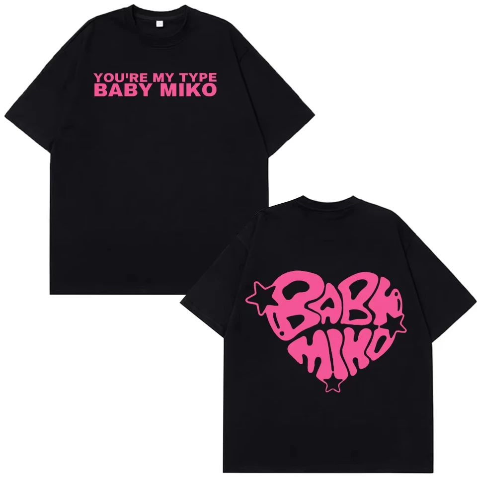 Young Miko Baby Miko Merch Fans T-shirt Uomo Donna Moda Estetica T-shirt in cotone a maniche corte Estate T-shirt maschili oversize  200000343