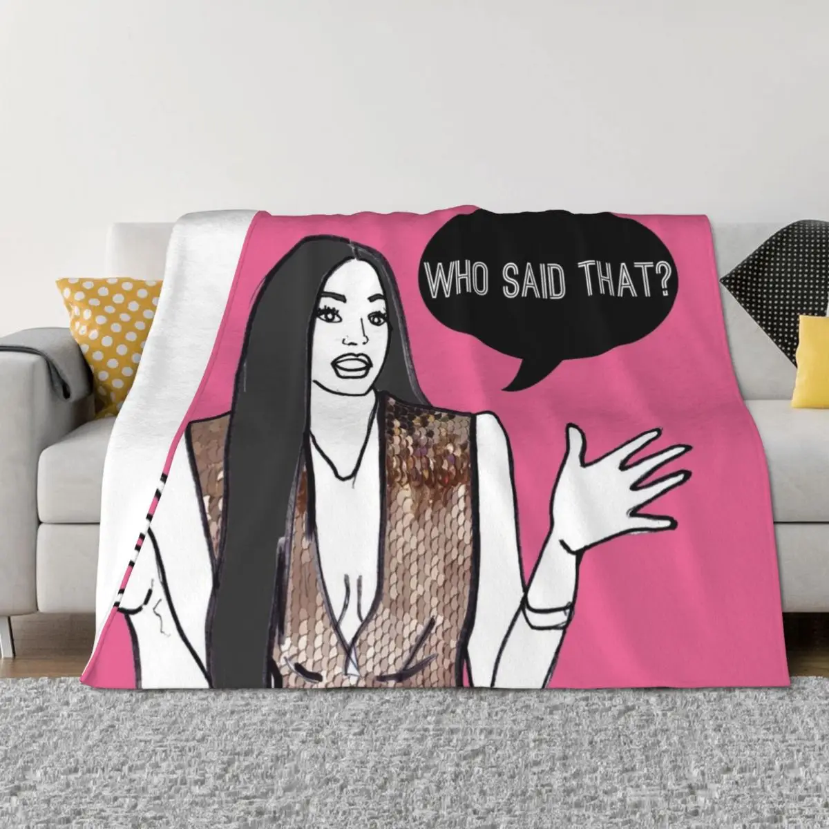 

Who said that Throw Blanket Summer Beddings Luxury St anime Cute Plaid Blankets