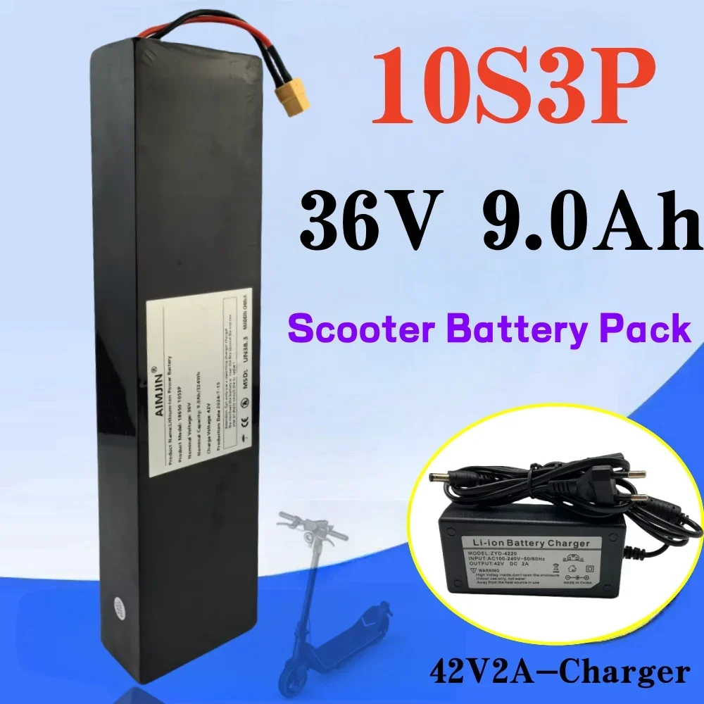 

10S3P 36V 9000mAh 18650 перезаряжаемый литиевый аккумулятор для Kugoo S2 / S3 / S4 / M2 скутера батарея и т. Д. Аксессуары с BMS