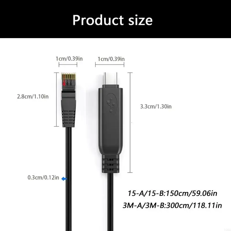 USB C To RJ45 Adapter Cord Supports Type C to RJ45 Gigabit LAN Cord For Home 