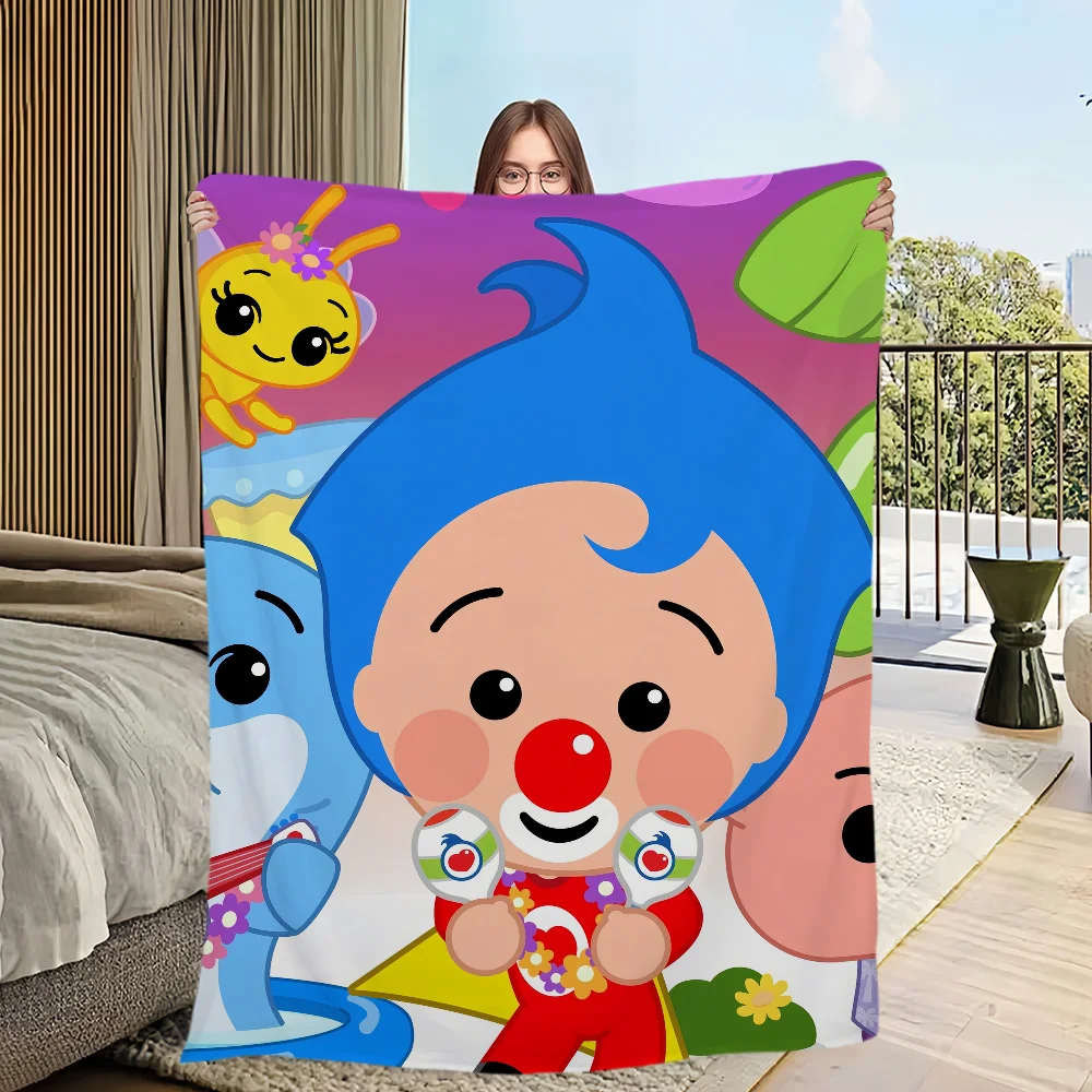 P-Plim Niedliche Decke, bequem, hautfreundlich, weich, geeignet für Sofa, Wohnzimmer, Bett, Schlafzimmer, ideal für Reisen und als Geschenk. – Detail 9