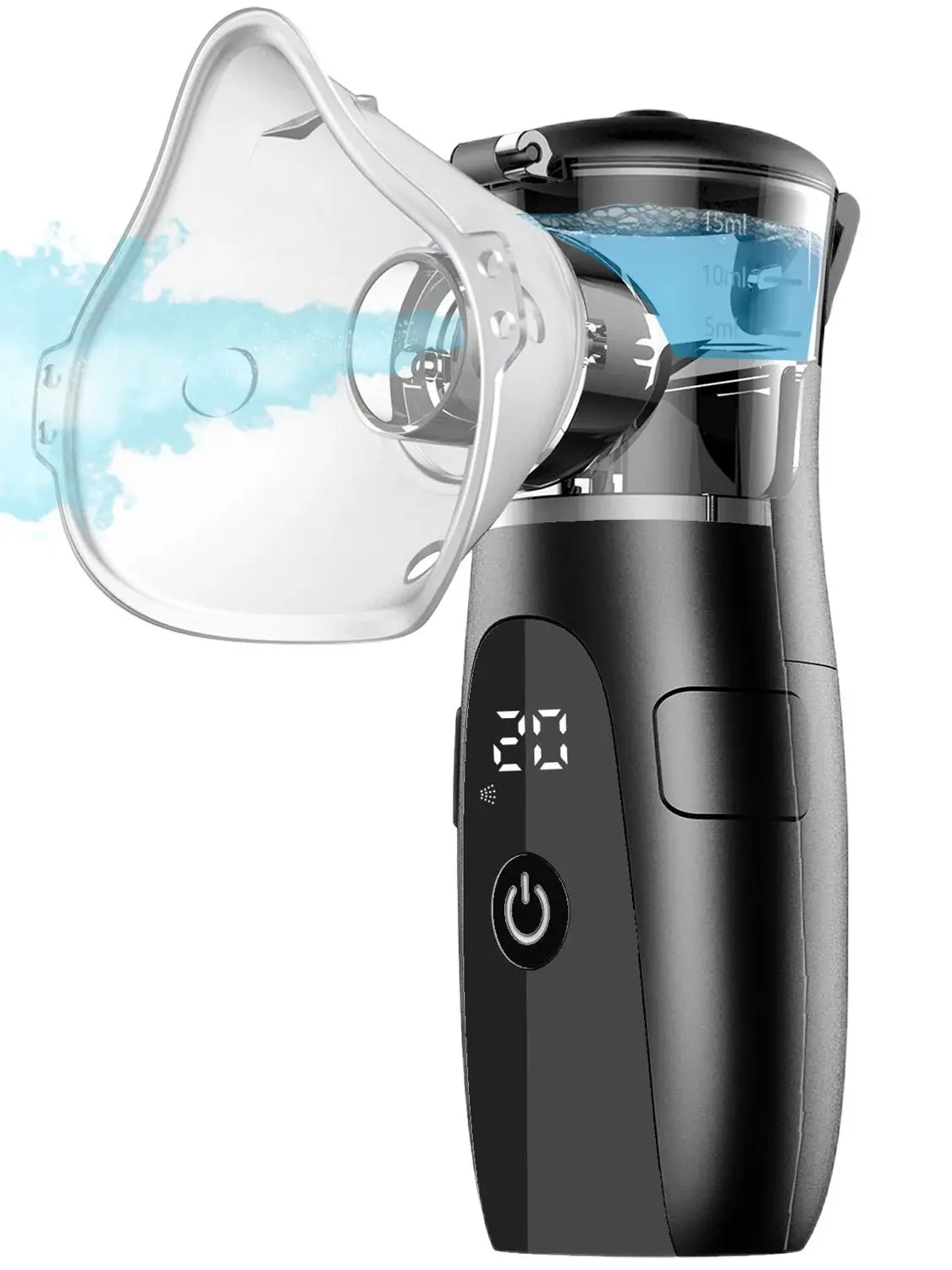 Mesh Vernevelaar Medische Stille Vernevelaar Hoest Compressor voor Kinderen Volwassenen Gemaskerde Astma Inhalator Draagbare Luchtbevochtiger - afbeelding 2