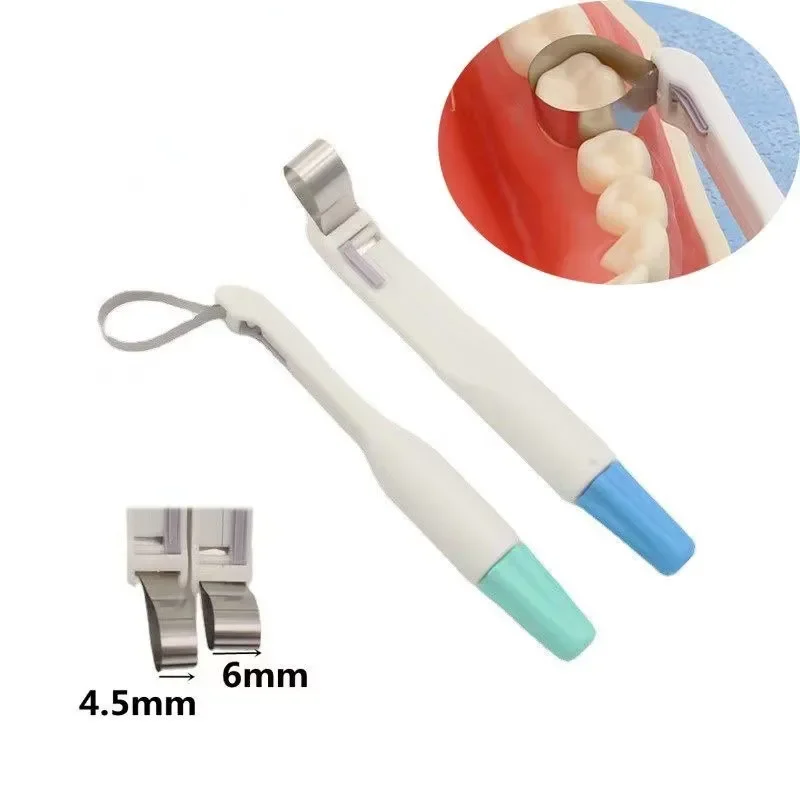 

Dental Matrix Band Matrices Adjustable Ring System Stainless Steel Standard And Curved Pre Formed 4.5/6MM Dentistry Materials