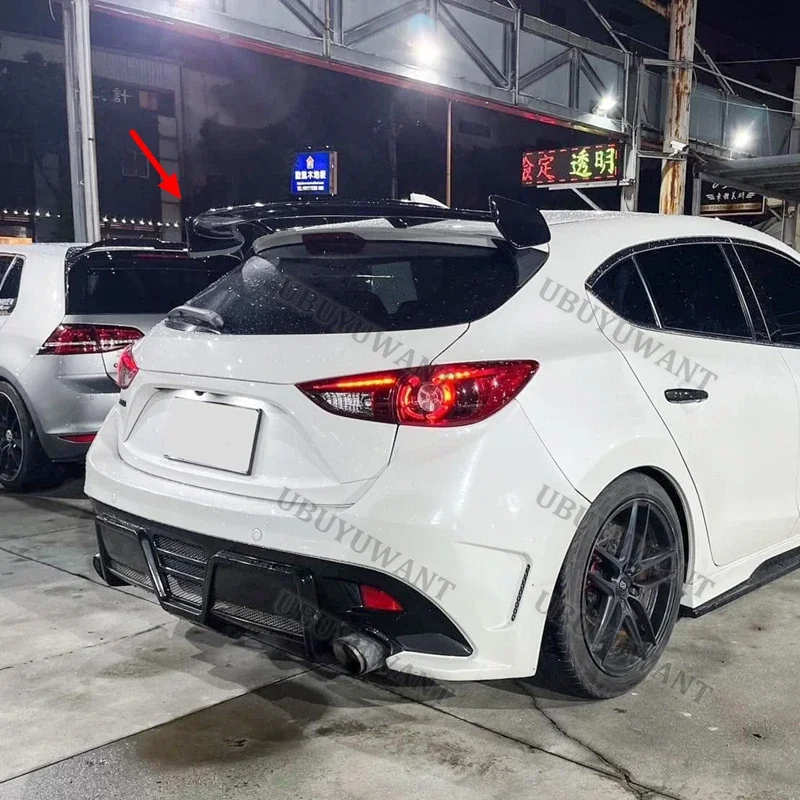 For Mazda3 Axela HATCHBACK CX-4 CX-5 2015-2024 ABS Plastic Performance trunk Highkick Trunk Spoiler Wing