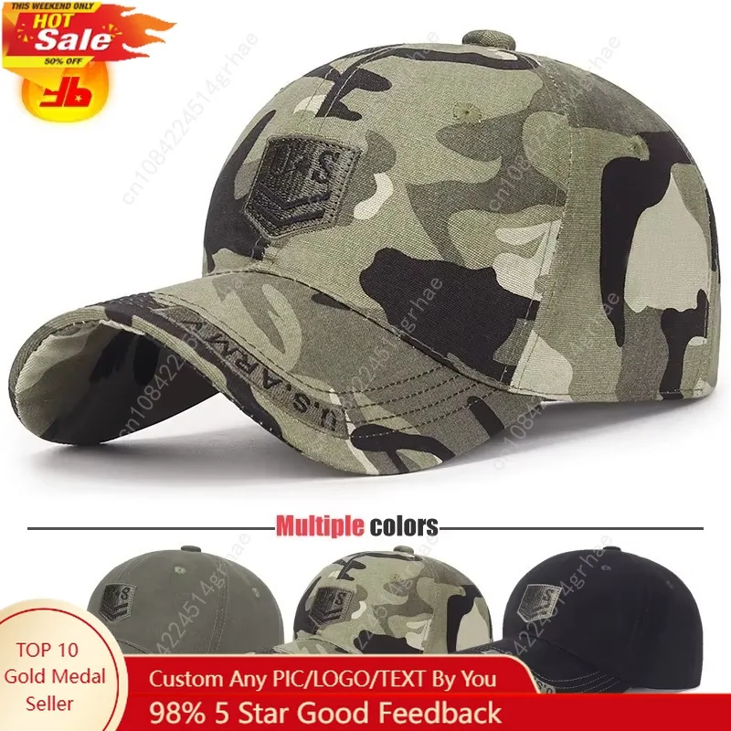 New Spring and Autumn Cotton Soft Top Hat Outdoor Leisure All-Match Sun Visor Baseball Cap Camouflage Duckbill Cap