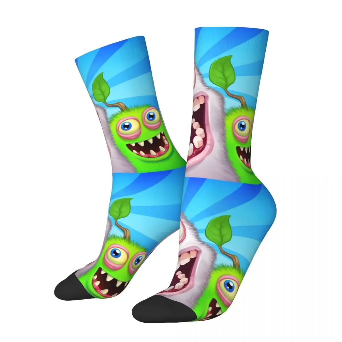 Men and Women's Happy Funny Socks, Harajuku, My Singing Monsters Box, Música, Jogo, Desporto, Primavera, Verão, Outono, Inverno