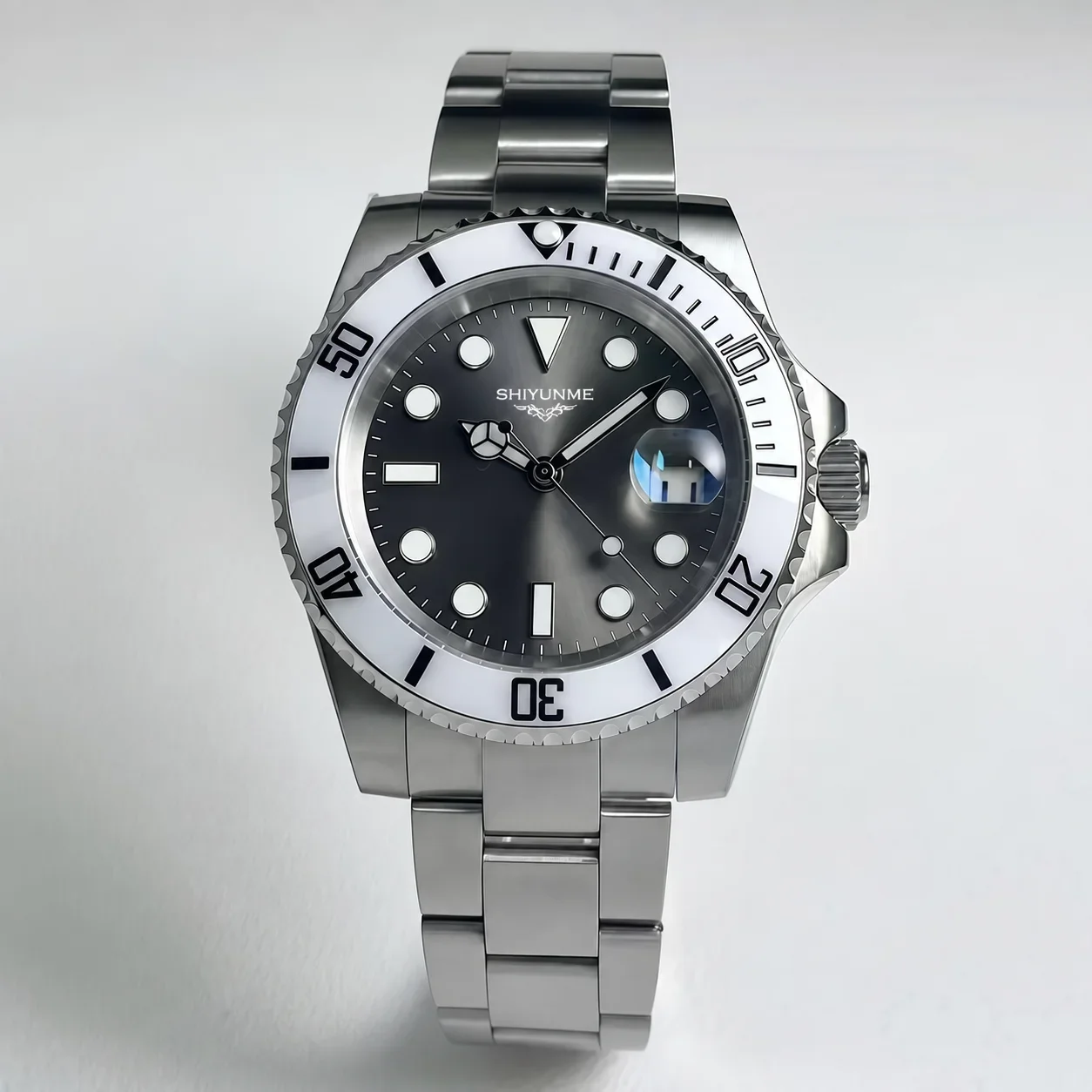40MM Men's Automatic Mechanical Sports Watch, 904L, Full-Featured, World Time, Stainless Steel