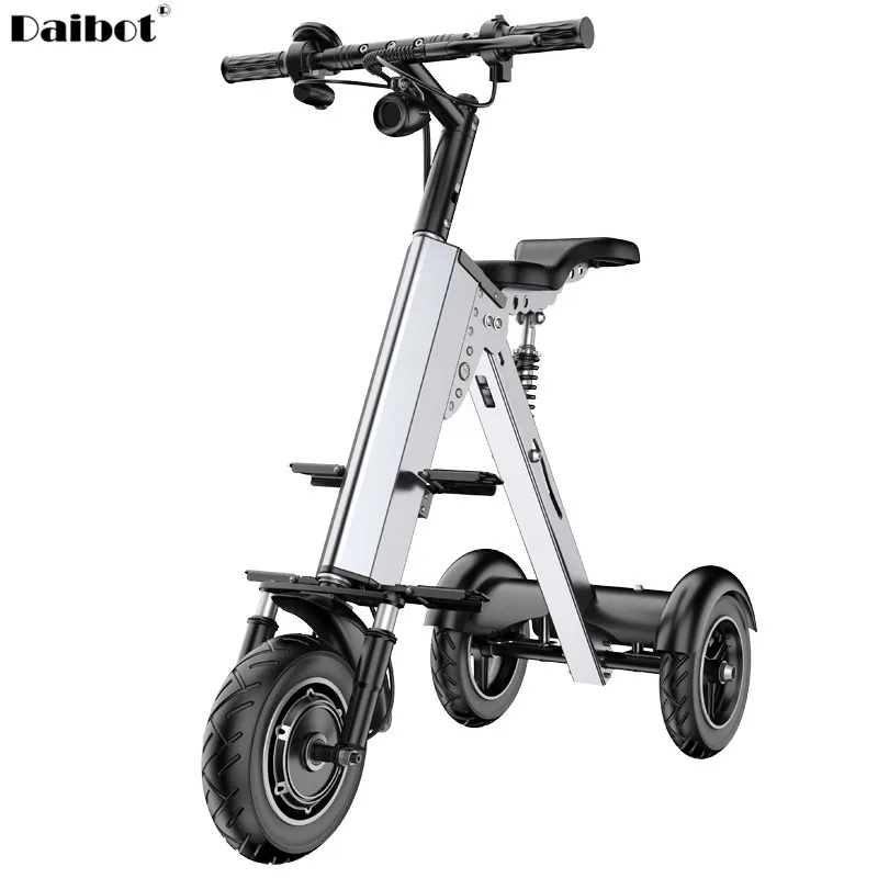 10 Inch Opvouwbare Ouders Kind Elektrische Scooter 2 Zetels Lichtgewicht Scootmobiel 350W Opvouwbare Elektrische Fiets Voor Vrouwen mannen - afbeelding 2