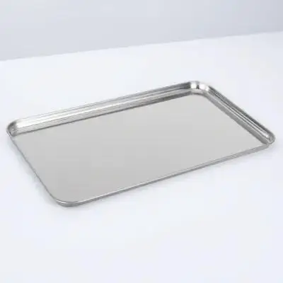 Platters Simple Severing Tray Rectangular Food Steel Plates Useful Stainless Hotel