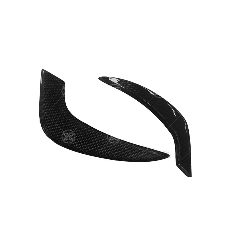 

Carbon Fiber FRP Front Bumper Air Vent Side Canards Trims For Audi RS3 2017-2019 Sedan Fins Shark Style Decoration Stickers