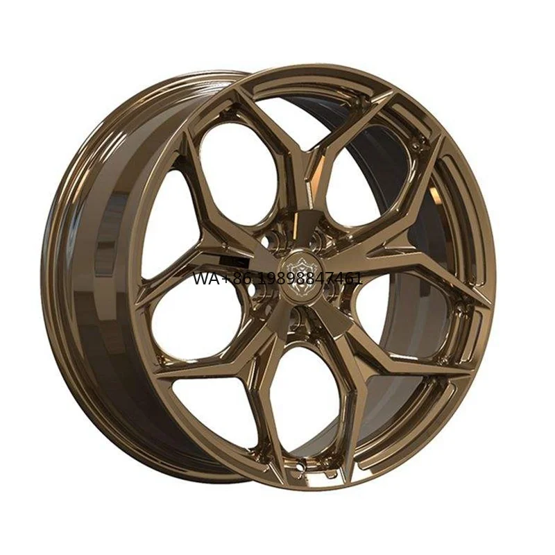 

6061 Aluminum Alloy Fully Painted Attractive Design Luxury Bronze Alloy Rims 5x108 17 18 19 Inch Forged Aluminum Passenger Car