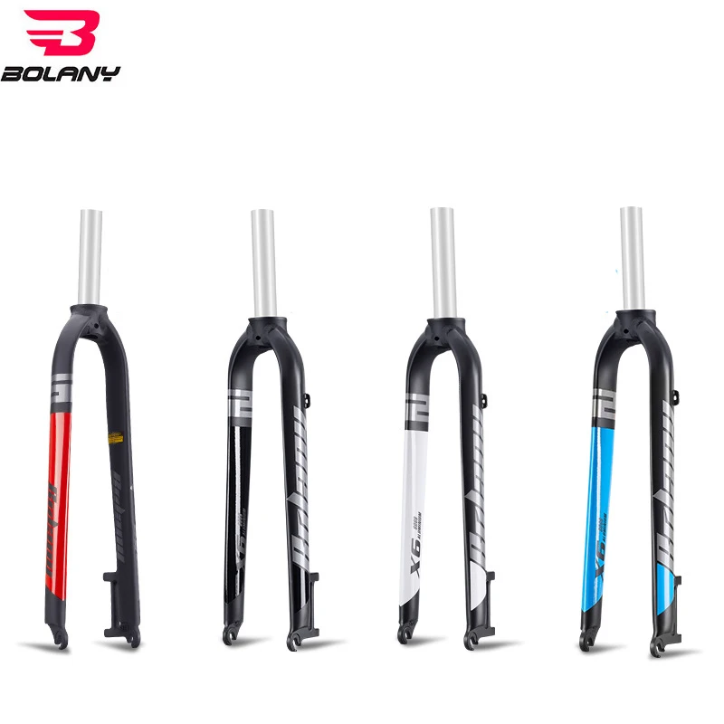 

BOLANY Mountain Bike Hard Fork Disc Brake Fork x6 26 27.5 29 inch Bicycle Accessories Aluminum Alloy Hard Fork