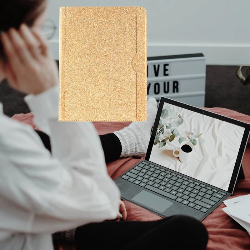 For IPAD AIR/IPAD AIR2/IPAD PRO 9.7-2016/IPAD 9.7-2017/IPAD 9.7-2018 With Stand, Glitter Protective Case