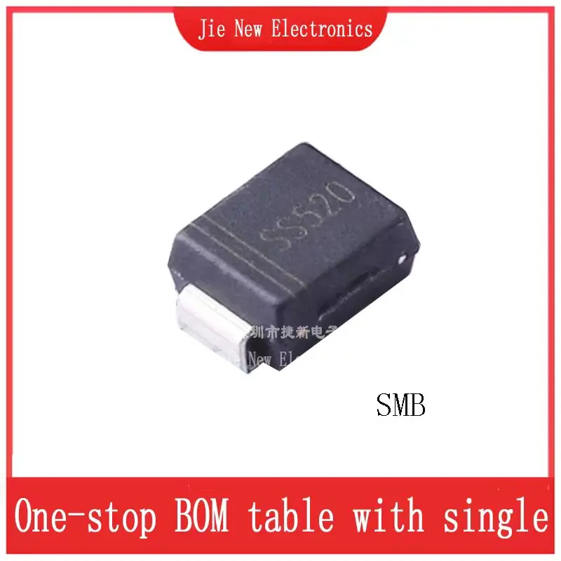 50PCS SS52 SS54 SS56 SS510 SS515 SS520 SS5150 SS5200 SS84 SS86 SS810 SS1045 SS1060  SS10100 SMA SMB SMC  Schottky SMD Diode