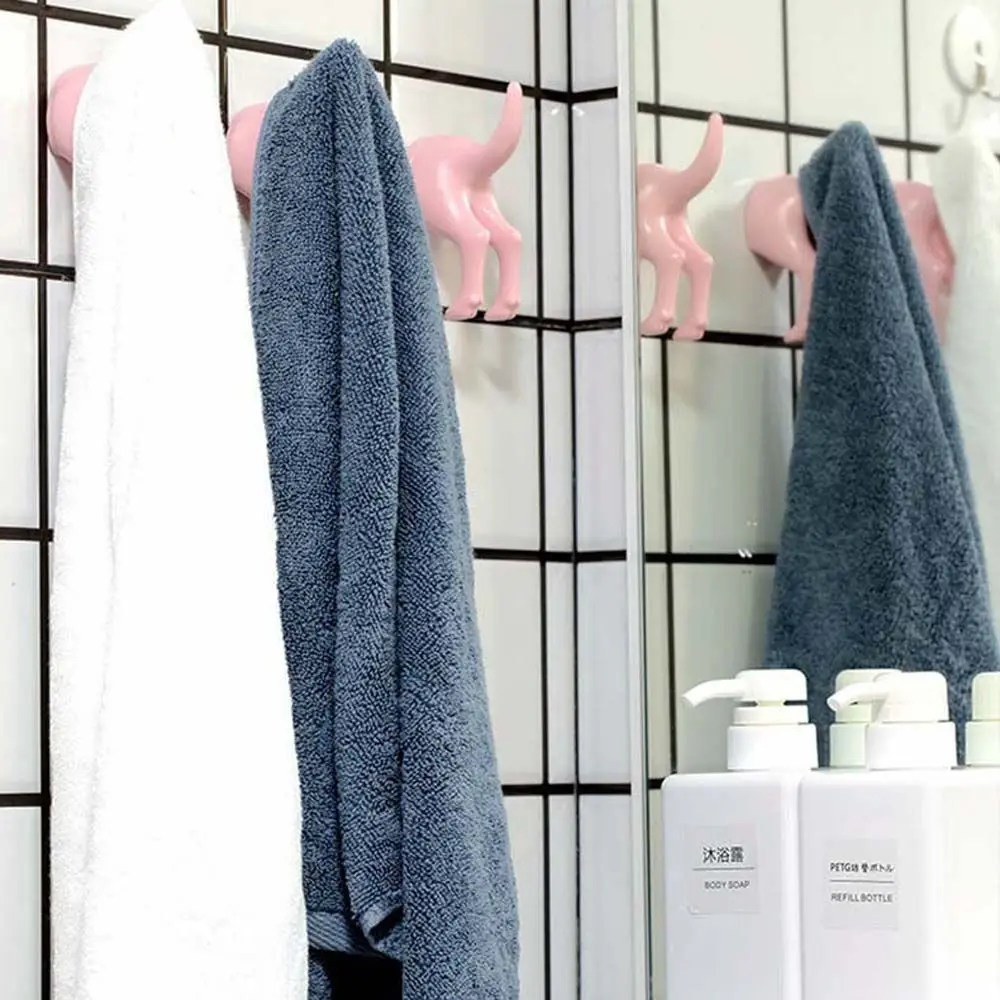 

Kitchen Bathroom Key Clothes Toliet Self Adhesive Storage Rack Wall Mounted Key Holder Hanger