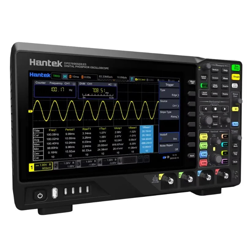 Hantek DPO7502C Advanced High-Bandwidth Dual-Channel Digital Phosphor Oscilloscope with Fast Signal Acquisition