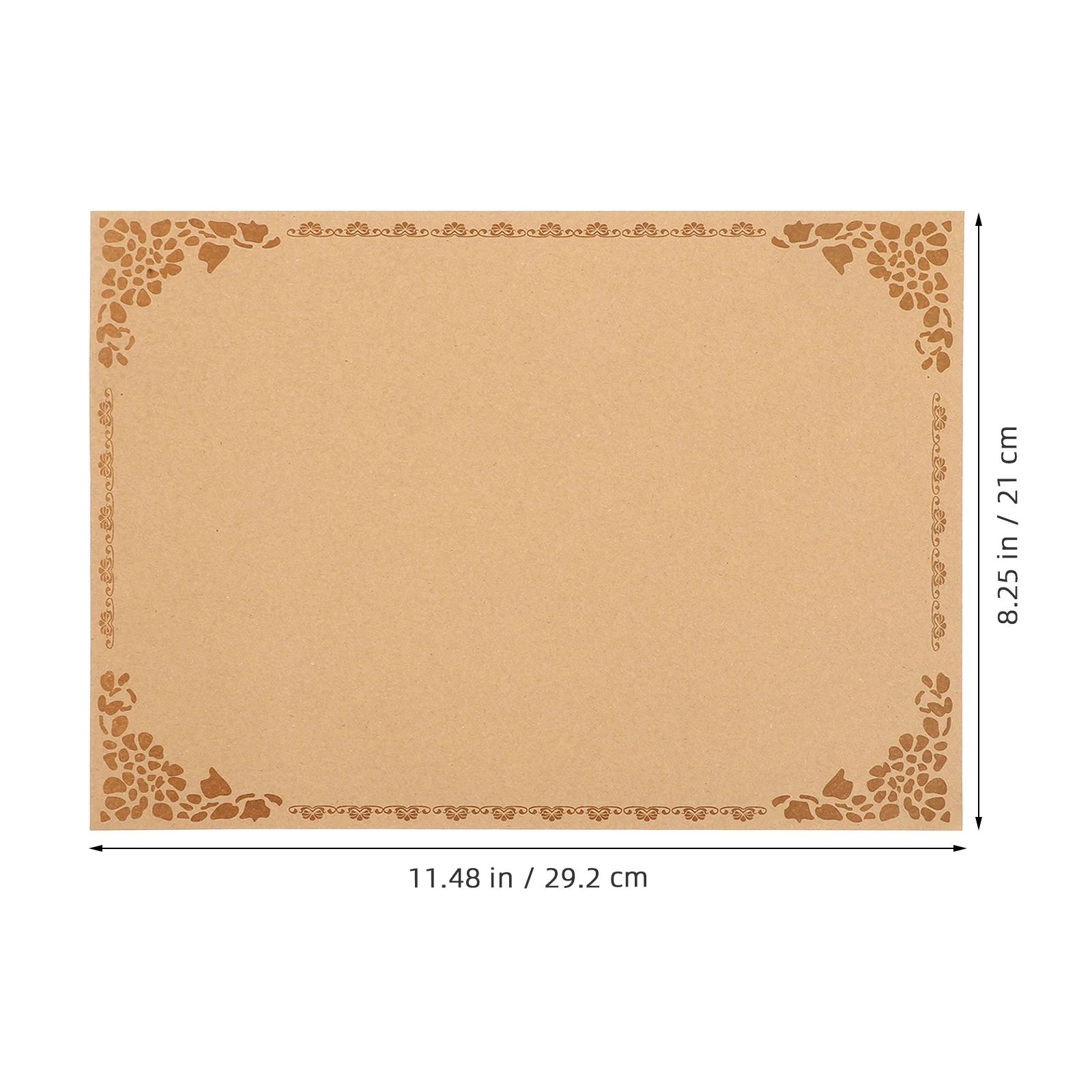 

10pcs Blank Certificate Paper For Printing Award Diploma Gift Certificates A4 Elegant Design Office Home Use