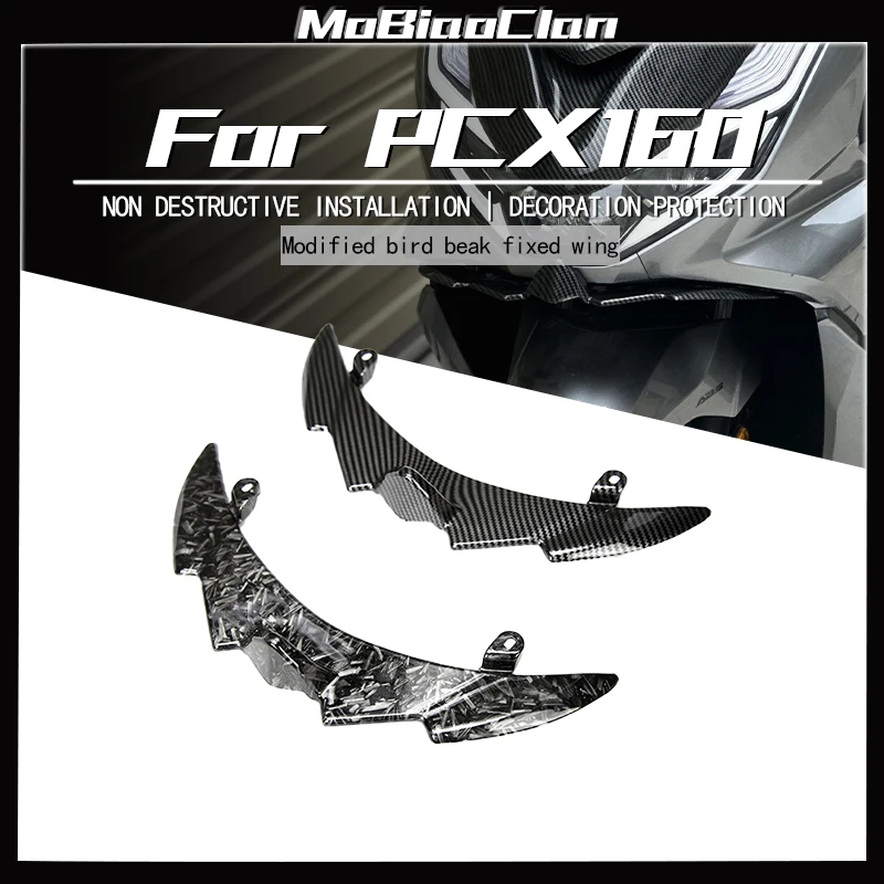 

For Honda PCX125 PCX160 PCX 125 160 2021-2023 Motorcycle ABS Front Fairing Pneumatic Winglets Tip Wing Protector Shell Cover