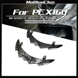 For Honda PCX125 PCX160 PCX 125 160 2021-2023 Motorcycle ABS Front Fairing Pneumatic Winglets Tip Wing Protector Shell Cover