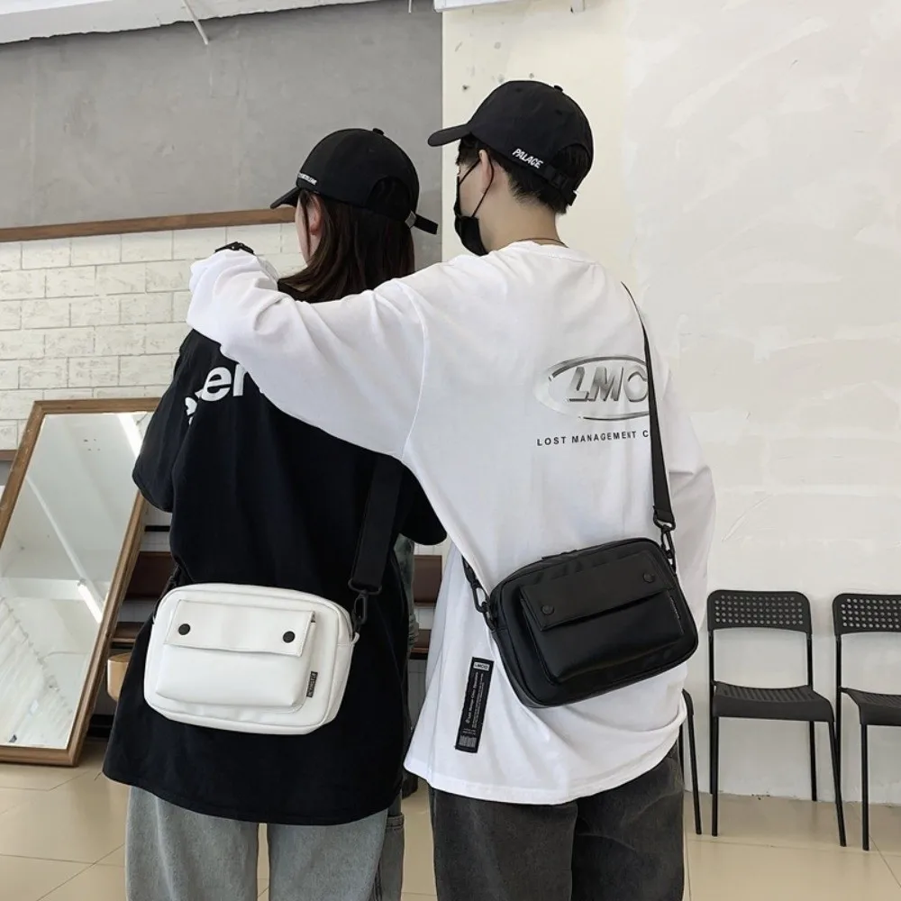 New Casual Working Style Bag Trendy Design Versatile Small Shoulder Bag PU leather Couple Messenger Bag Travel