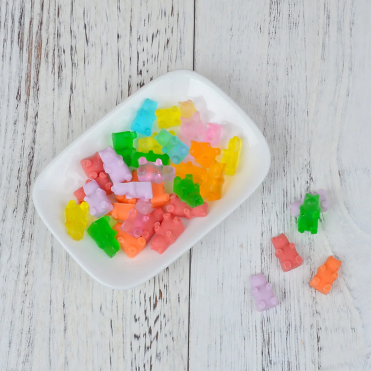 

5 комплектов, силиконовая форма для конфет в форме медведя, 50 отверстий, капельница, мини-яркий шоколад, сделай сам, детская забавная форма в форме медведя