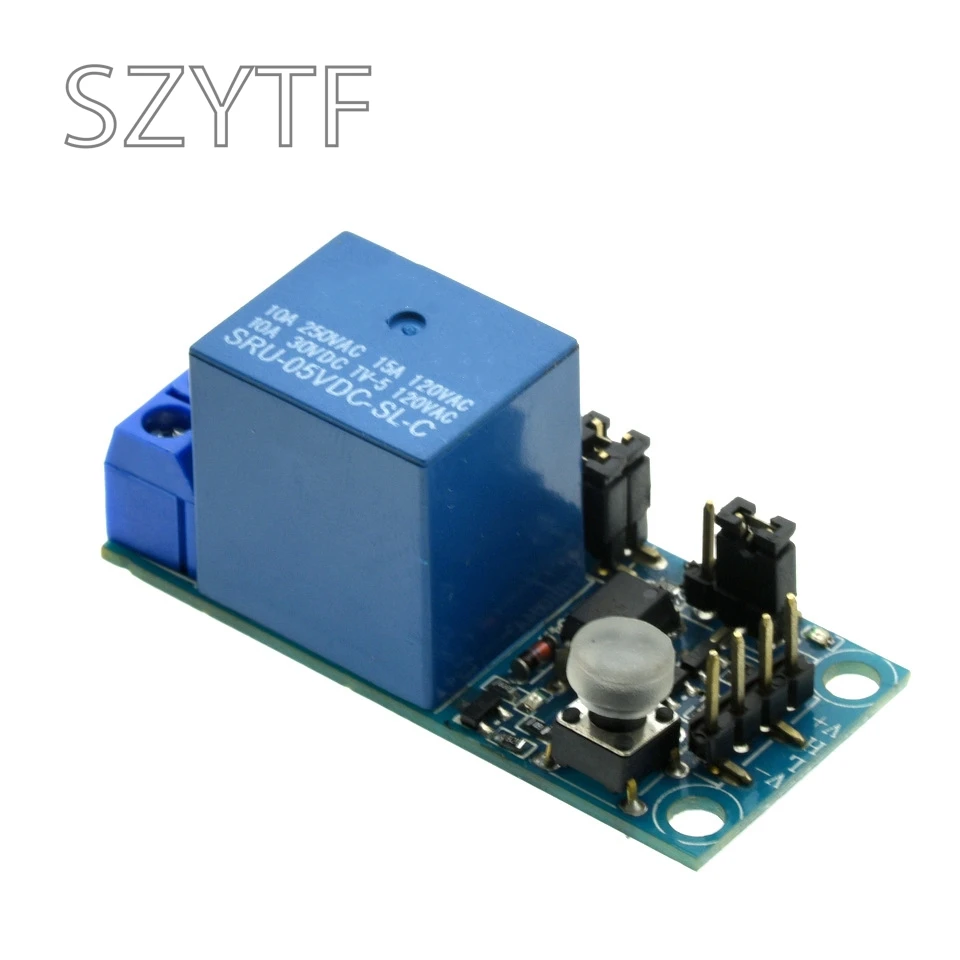 1-way Self-locking 1-way Relay Module One-key Switch Multi-function Optocoupler Isolation 10A