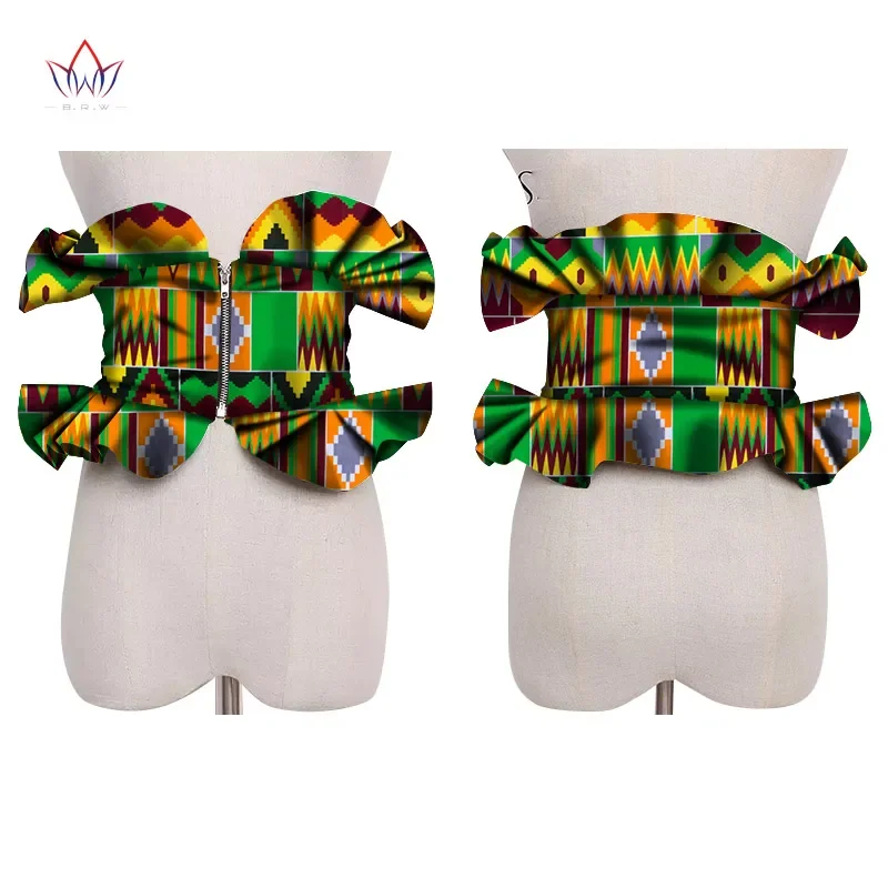 2023 African Print Obi Ankara Multi-color Peplum Skirts For Women Gift Statement Belt Accessory Ankara Handmade Jewelry SP041