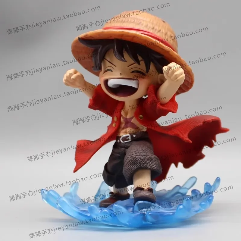 อะนิเมะOne PieceตัวเลขลิงD Luffyตัวเลขการกระทํารุ่นQยิ้มLuffyหมวกฟางรูปปั้น15Cm PVCคอลเลกชันรุ่นของเล่น