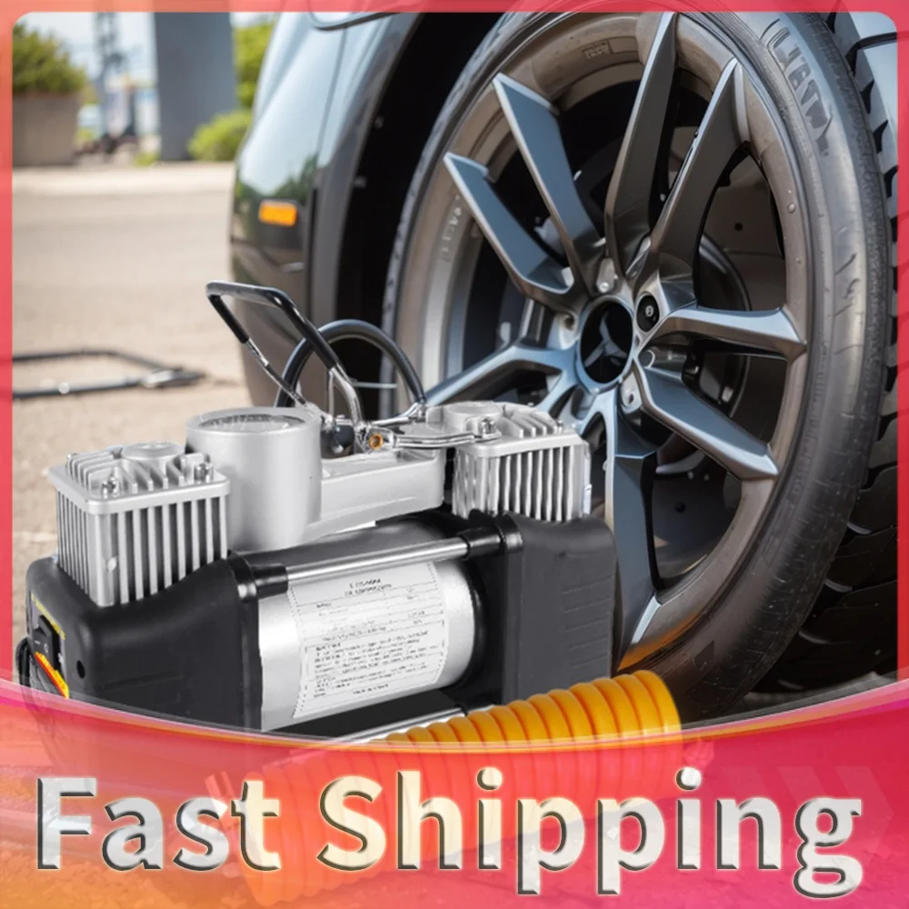 12v-150psi-portable-air-compressor-with-pressure-gauge-heavy-duty-tire-inflator-heavy-duty-portable-metal-air-compressor