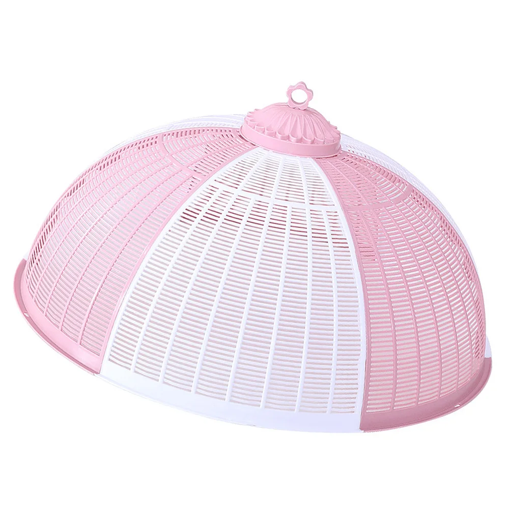 

1pc Food Tent Cover Round Type Plastic Detachable Umbrella Food Protector For Kitchen Bbq Picnic Camping Vegetable Fruit Cover