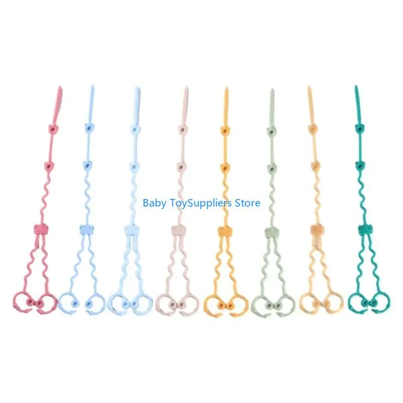 

R1WF Baby Toy Strap Silicone Safety Tether For Strollers High Chairs Cribs Car Seats