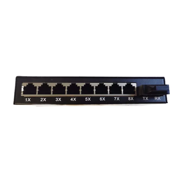 8Rj45 POE/NP/4G/3G Network Compatible SFP Form Factor Fiber Optic Media Converter SC Optical Equipment Fiber Optic Equipment