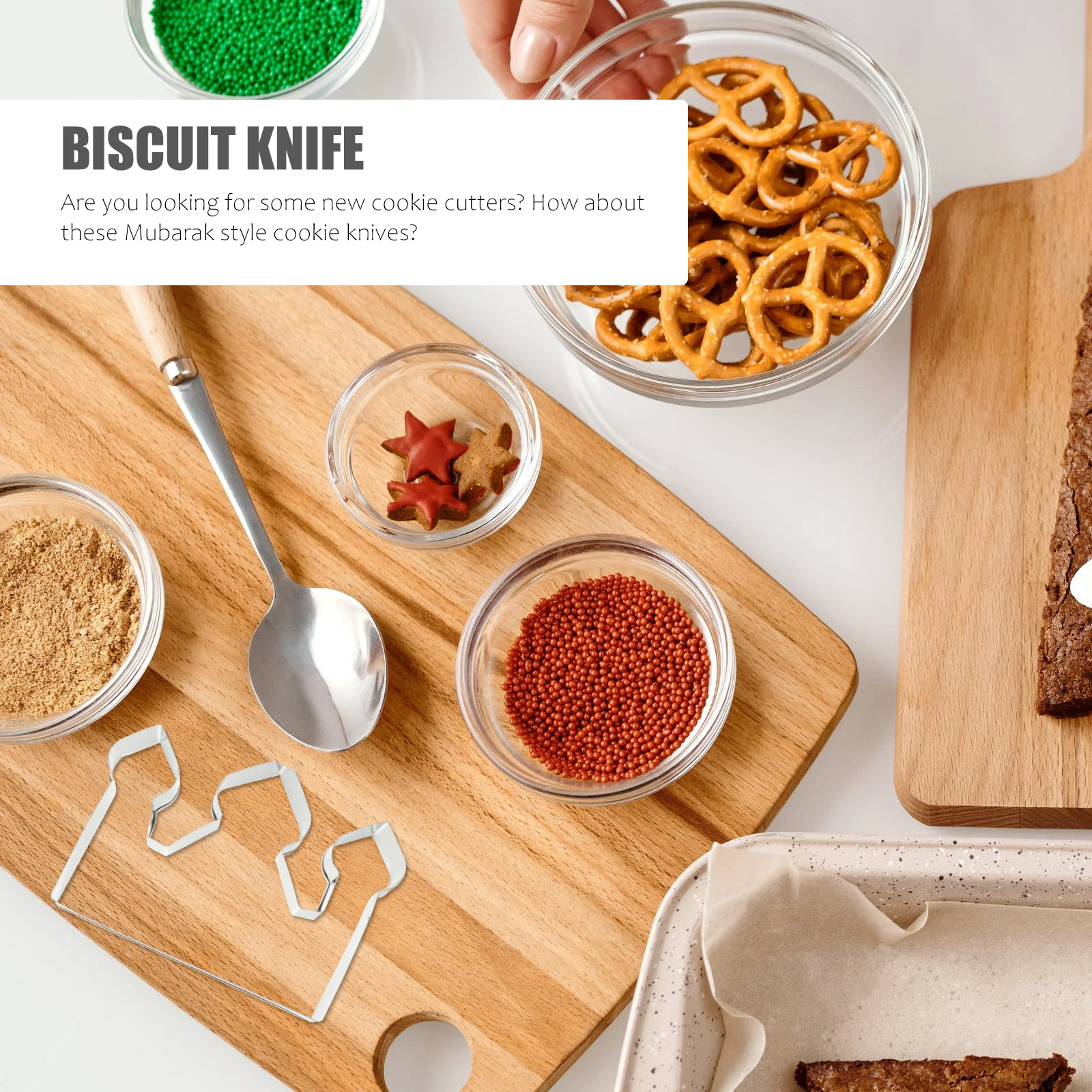 

6Pcs Ramadan Biscuit Mold Stainless Steel DIY Cookie Cutter Baking Tool Festival Cookie Mold Creative Shapes Biscuit Cutters