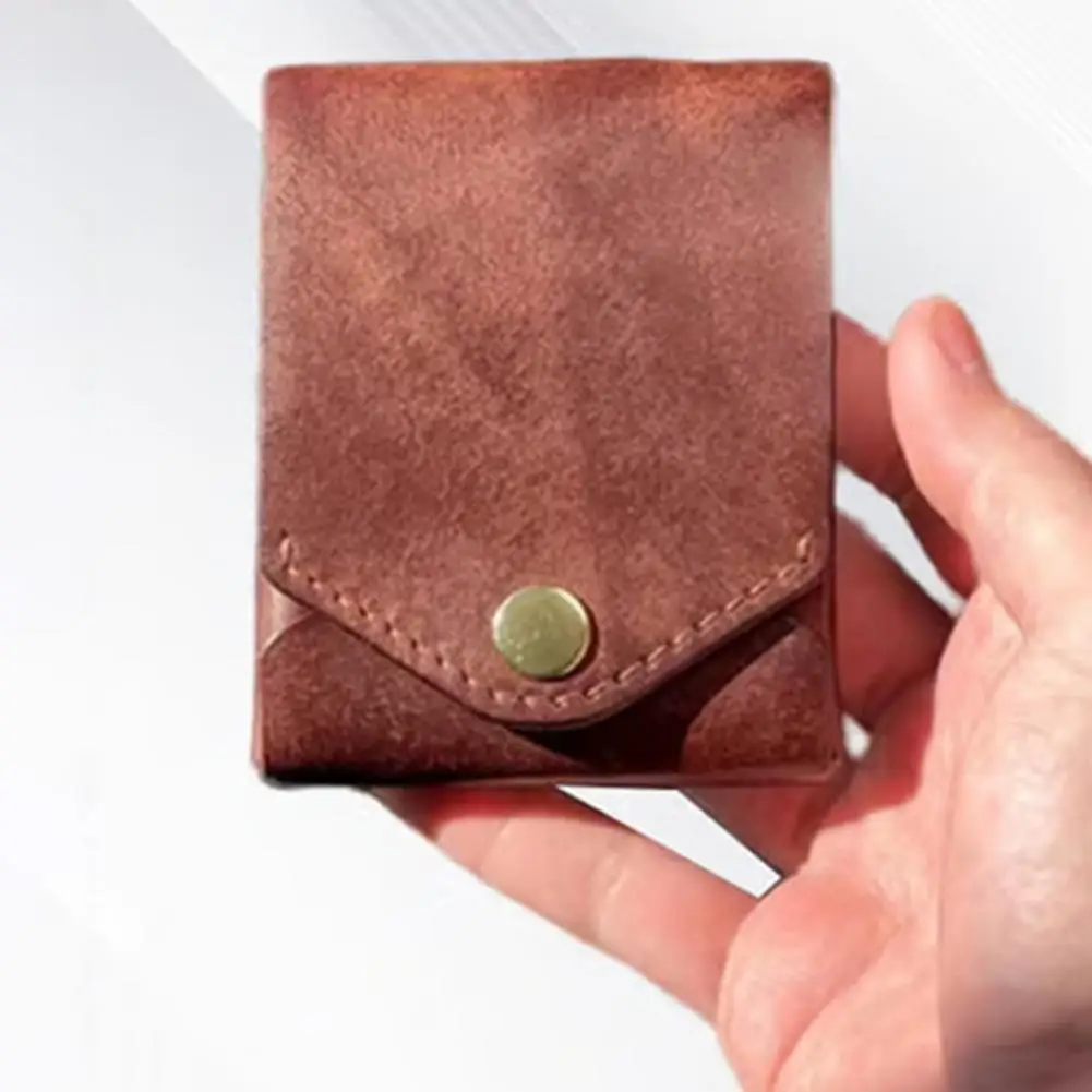 남성용 지갑 인조 가죽 카드 소지자 접이식 소형 지갑 대용량 카드 주최자 홀더 비즈니스 선물 청구서 주최자