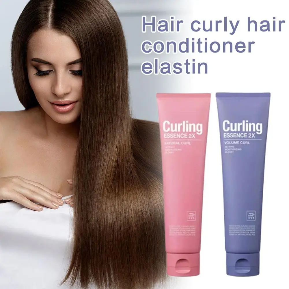 Acondicionador para el cabello rizado, esencia de elastina, ligero, no pegajoso, absorbe rápidamente, nutre profundamente, reparación para rizado