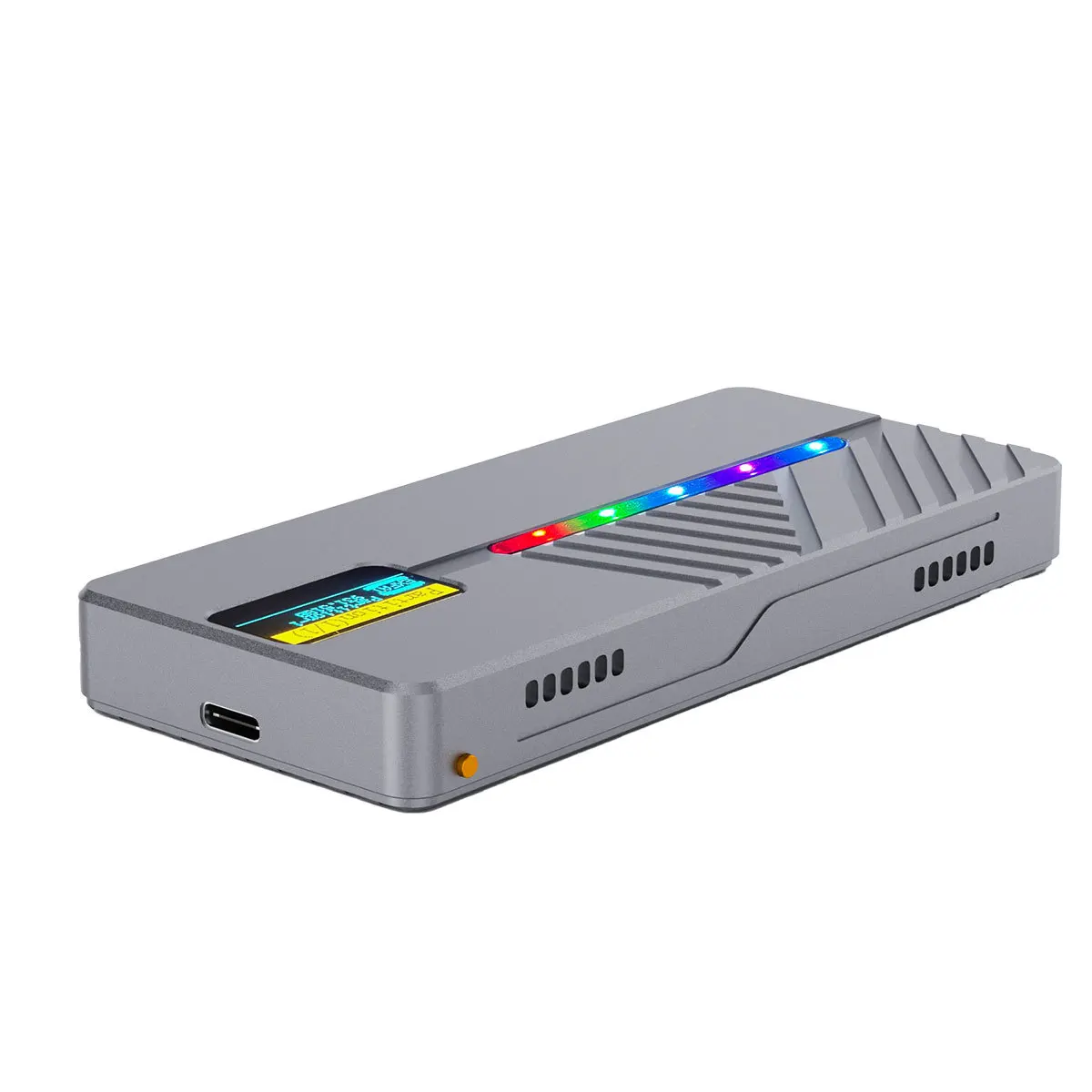 UTHA 지능형 디스플레이 M.2 모바일 하드 디스크 박스 10GB 듀얼 프로토콜 NVMe/NGFF 솔리드 스테이트 알루미늄 합금 쉘