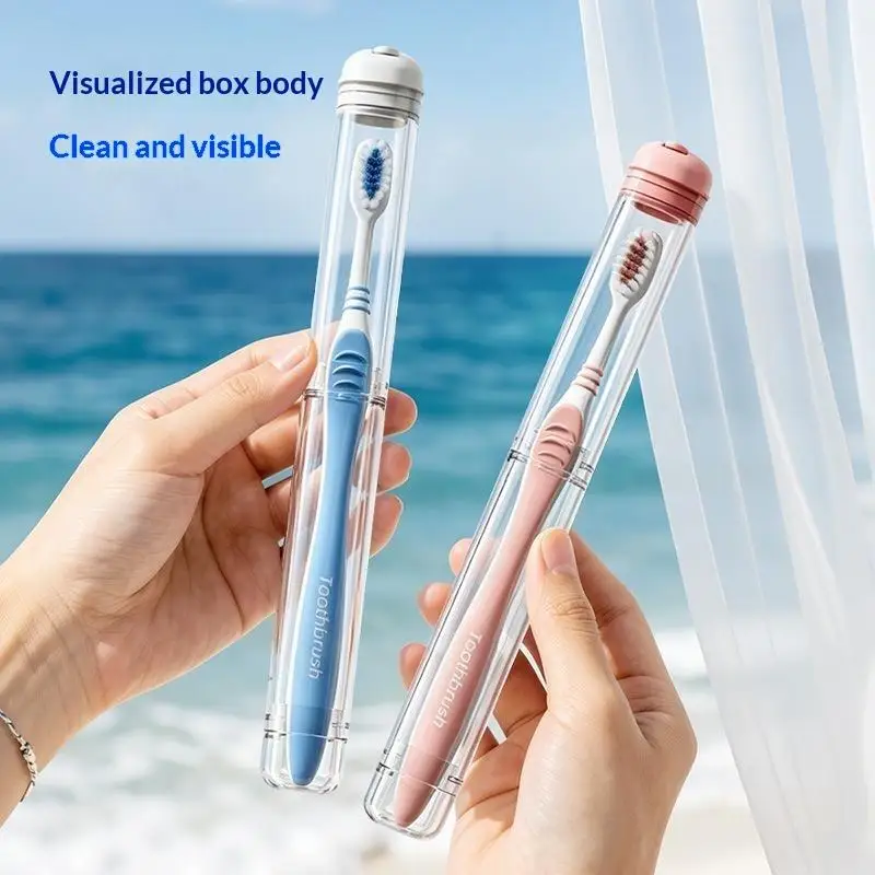 Portable Toothbrush Holder Box Outdoor Travel Camping Toothbrush Storage Organizer Case Bathroom Accessories Toothpaste Box