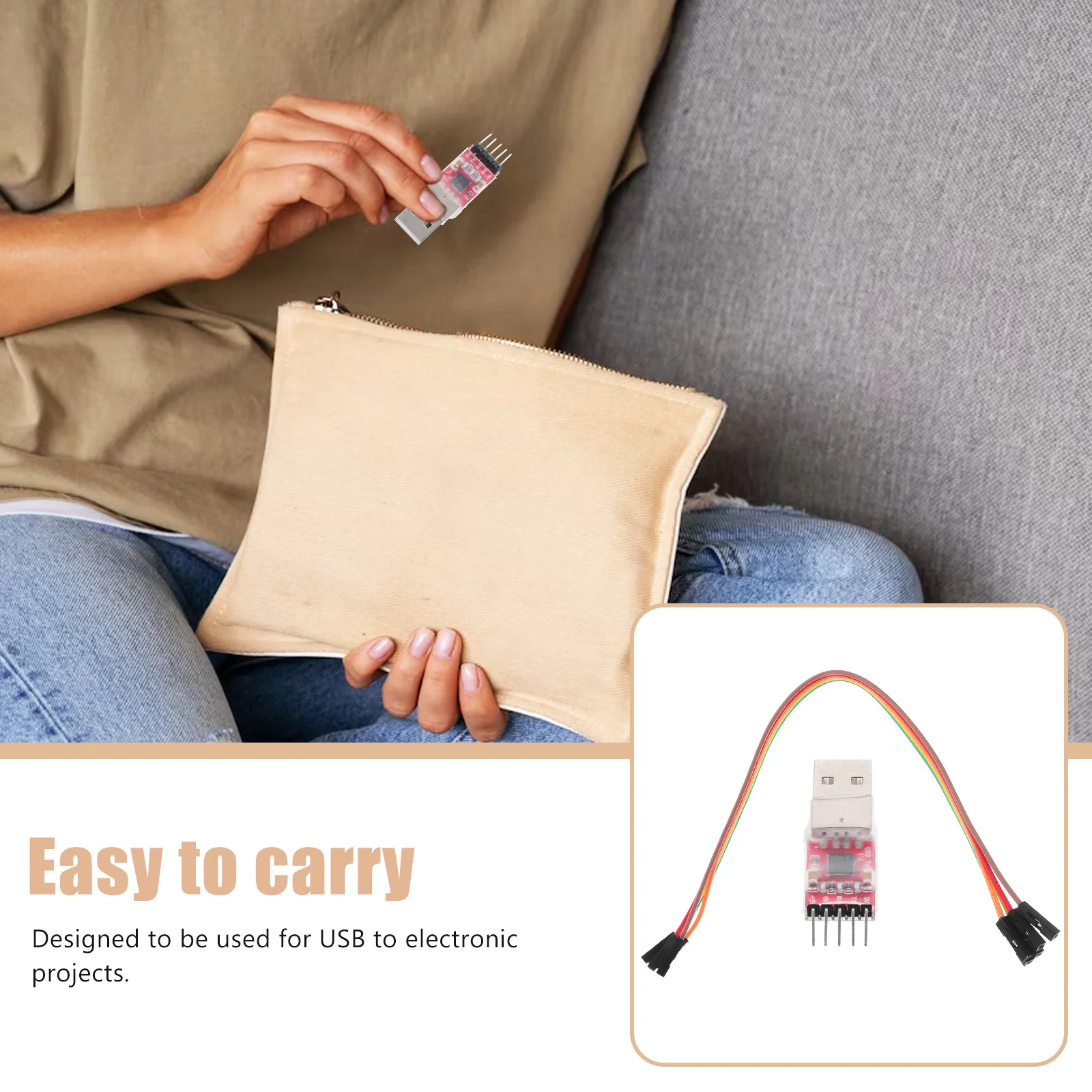 محول USB Pin Ttl لمشاريع Uart المتوافقة مع وحدة Win 5 Pin