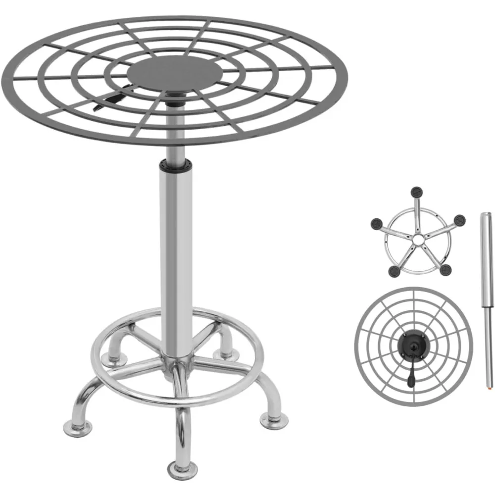 

Lifting Spray Painting Table 23.6-31.5" Height Adjustable Rotating Paint Rack Stainless Steel Spray Paint Rack Paint Stand Table